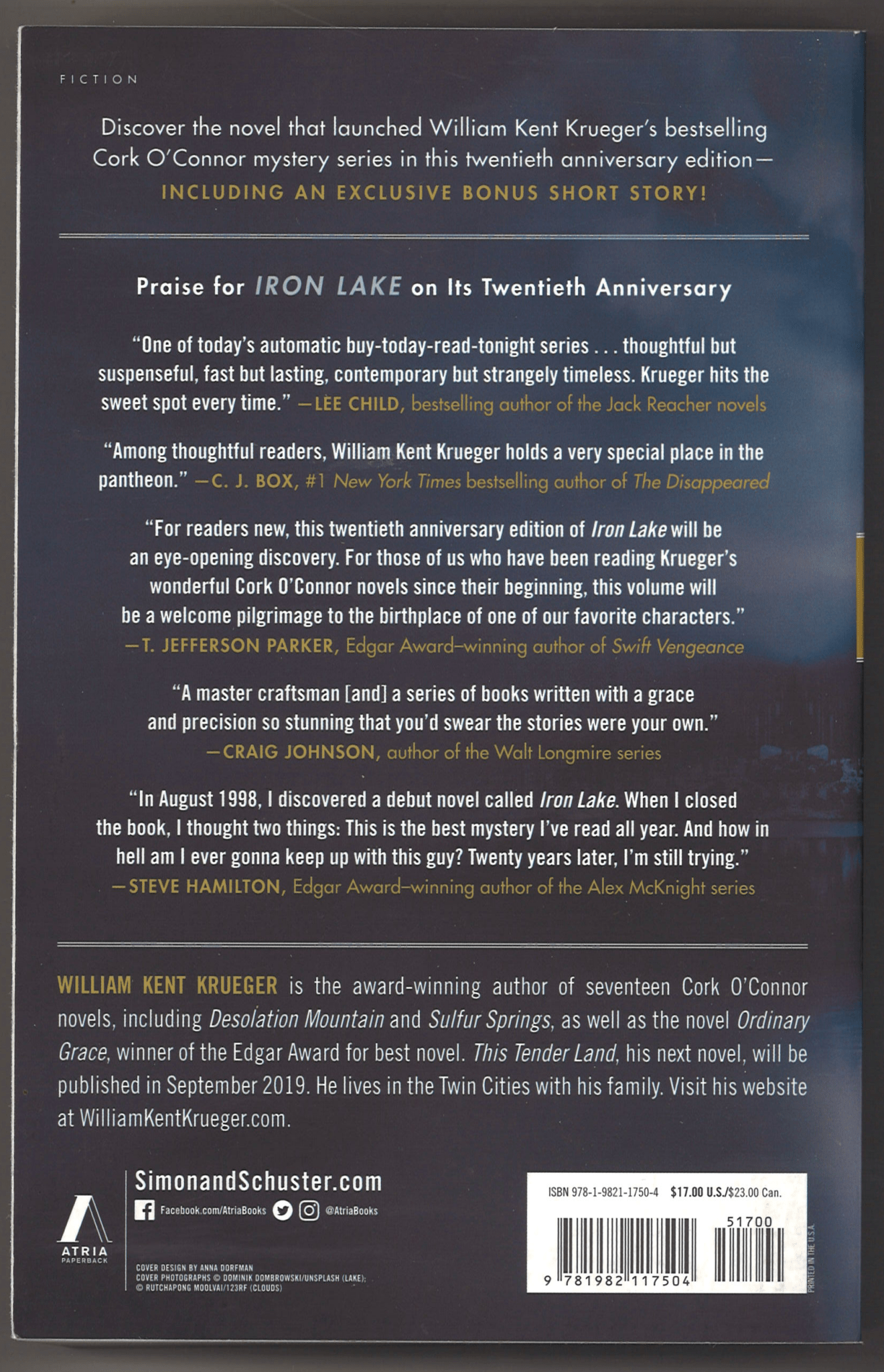 Iron Lake (Cork O'Connor Mystery Series) 20th Anniversary Edition - The Bookstore