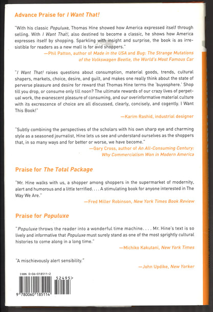 I Want That!: How We All Became Shoppers (A Cultural History)