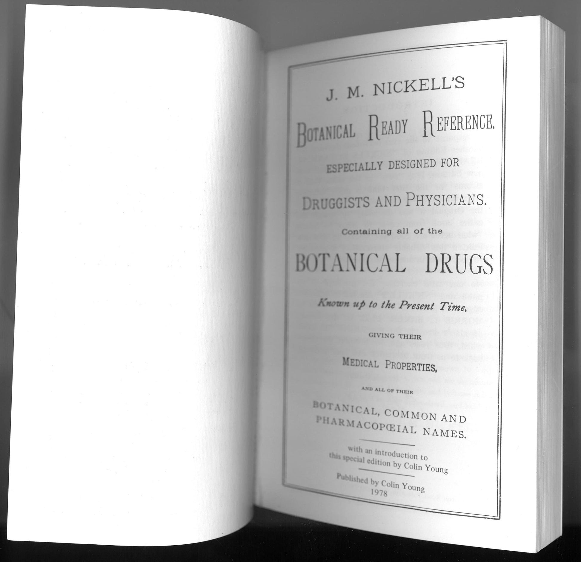 J. M. Nickell's Botanical Ready Reference - The Bookstore