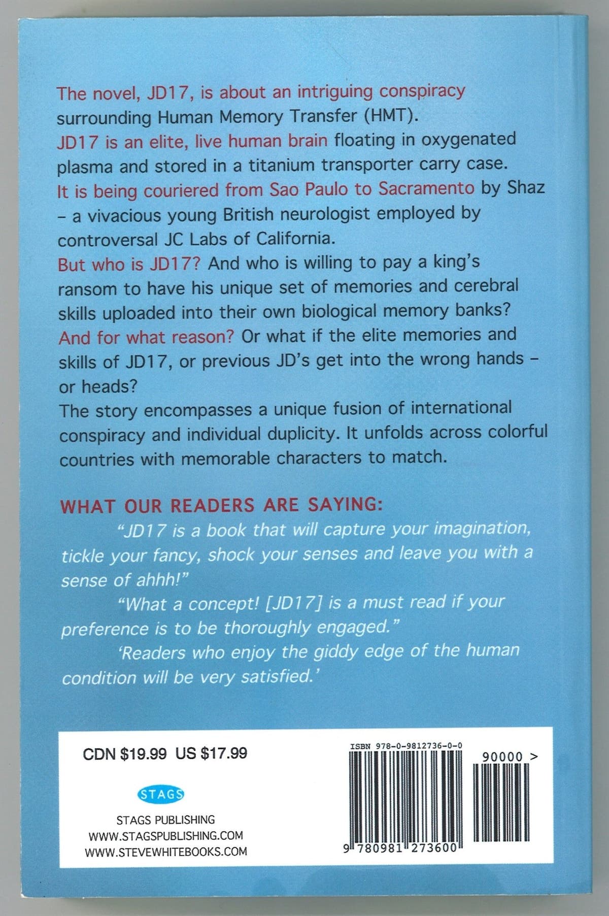 JD17: A Novel Concept (Signed) - The Bookstore