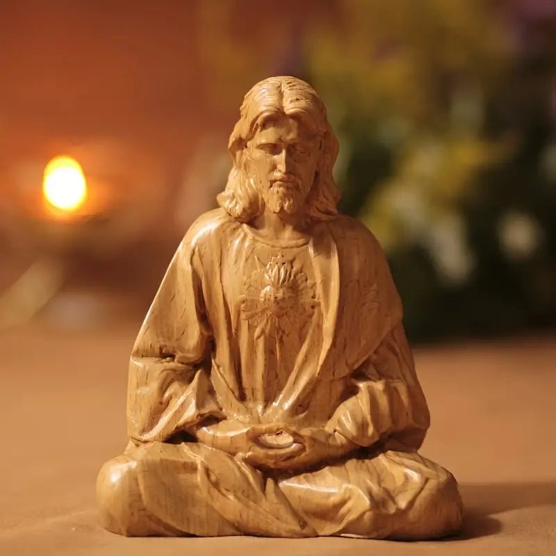 Jesus Figurine in Lotus Pose - The Bookstore