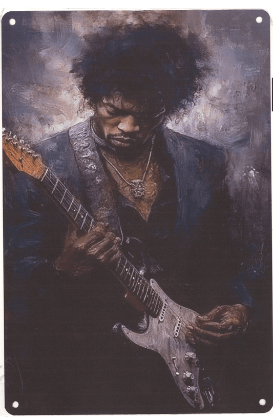 Jimi Hendrix - Metal Sign - The Bookstore