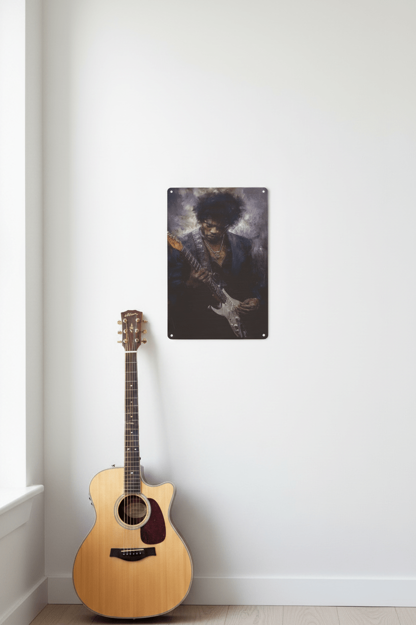 Jimi Hendrix - Metal Sign - The Bookstore