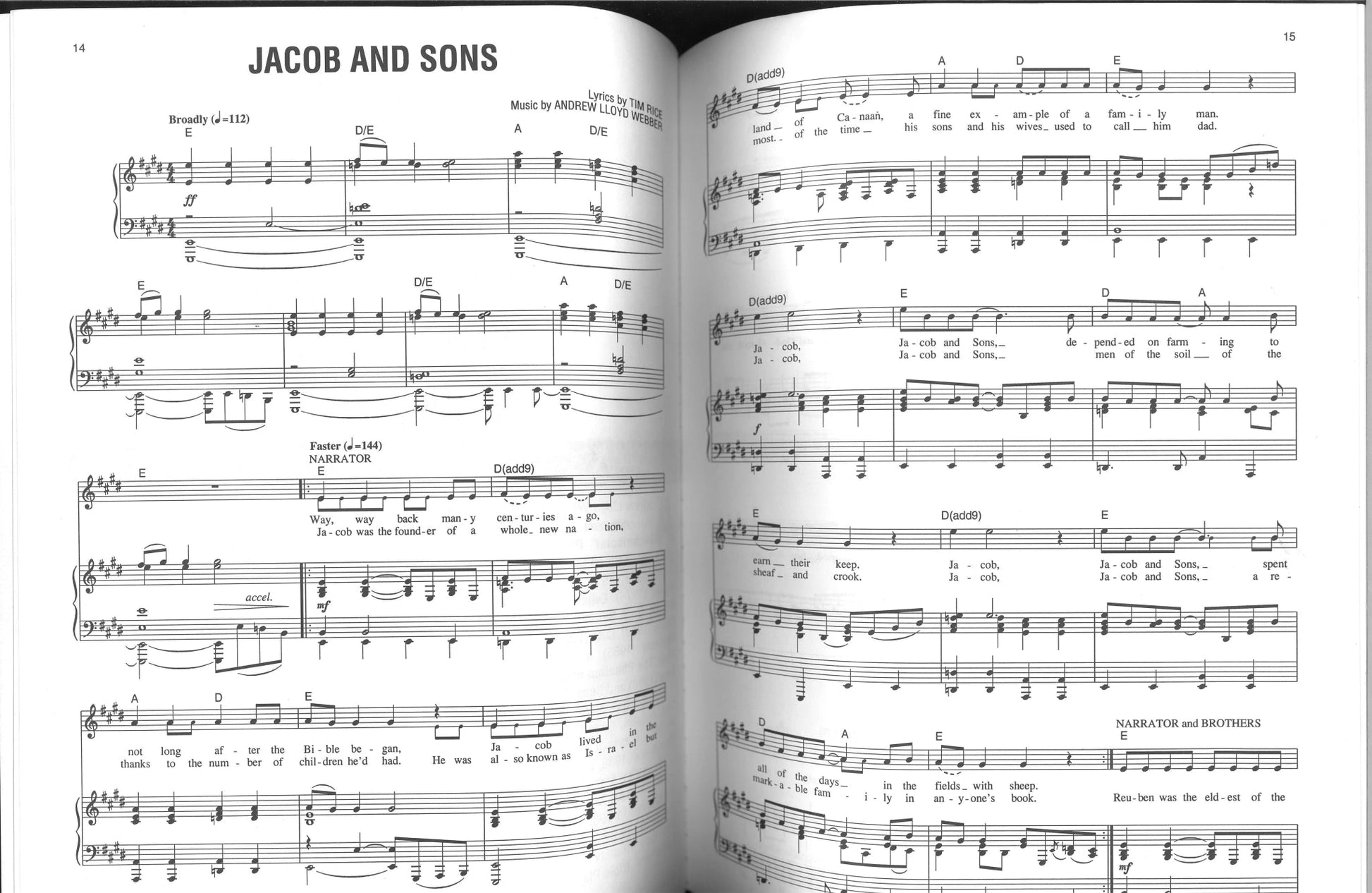 Joseph and The Amazing Technicolor Dreamcoat (Vocal Selections) Andrew Lloyd Webber, Tim Rice
