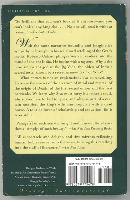 Ka: Stories of the Mind and Gods of India - The Bookstore