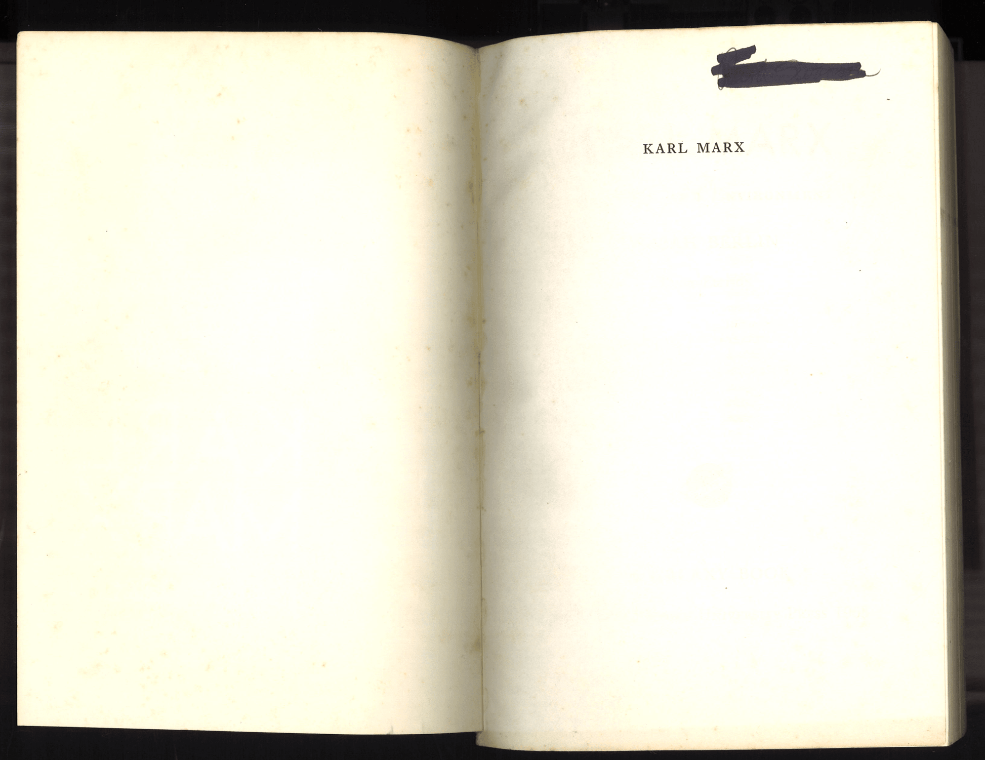 Karl Marx: His Life and Environment - The Bookstore