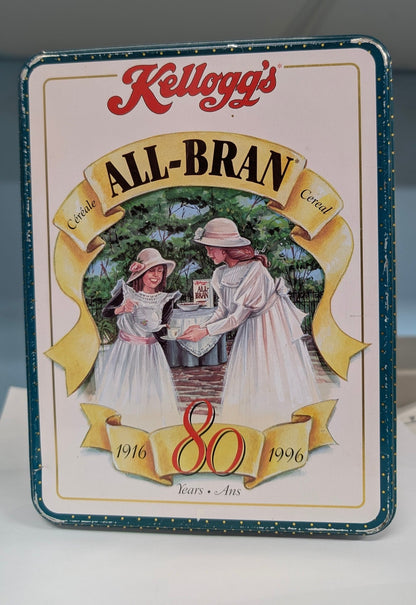 Kellogg’s All - Bran 80th Anniversary Tin Canister (1916 - 1996) - The Bookstore