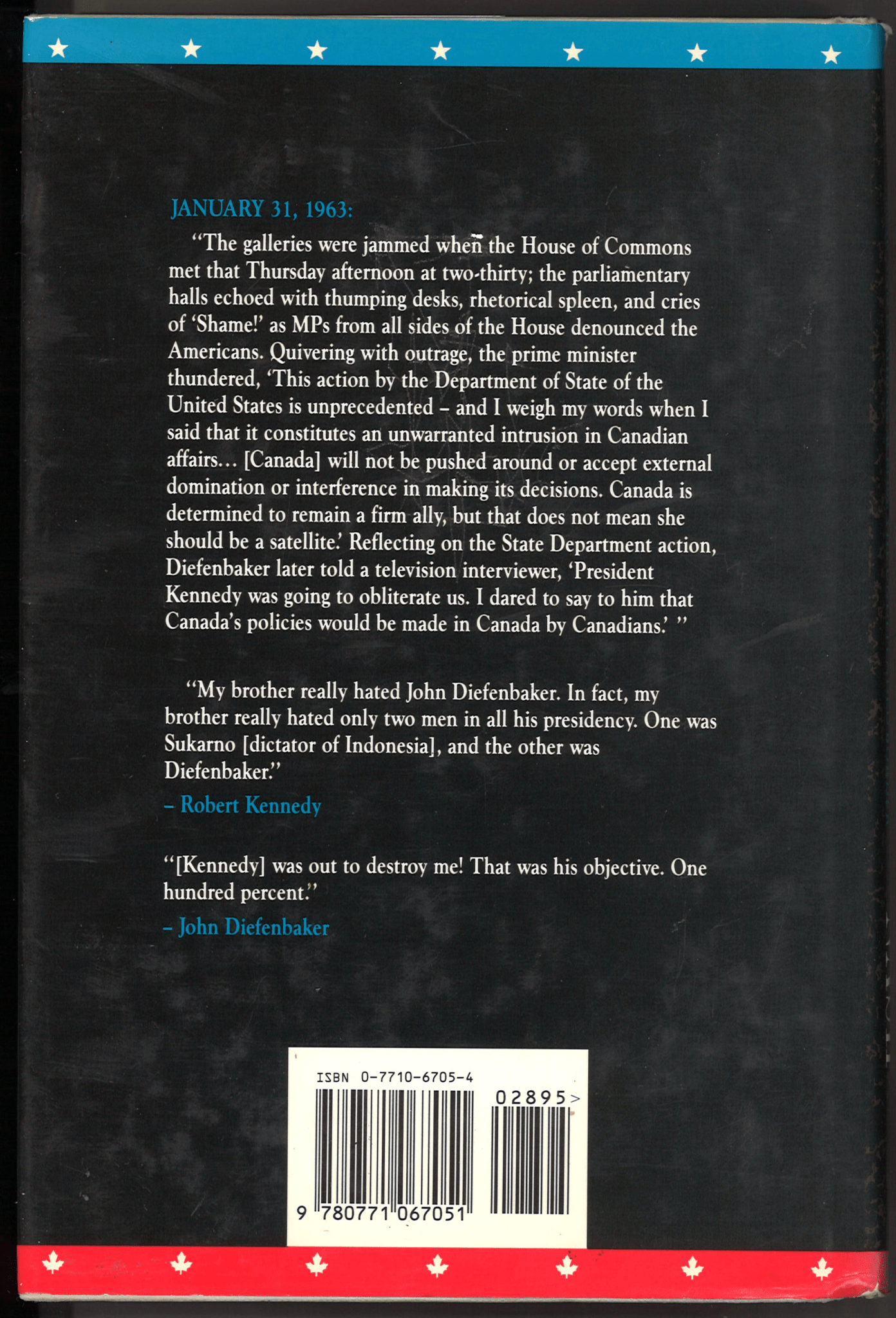 Kennedy and Diefenbaker: Fear and Loathing Across the Undefended Border - The Bookstore