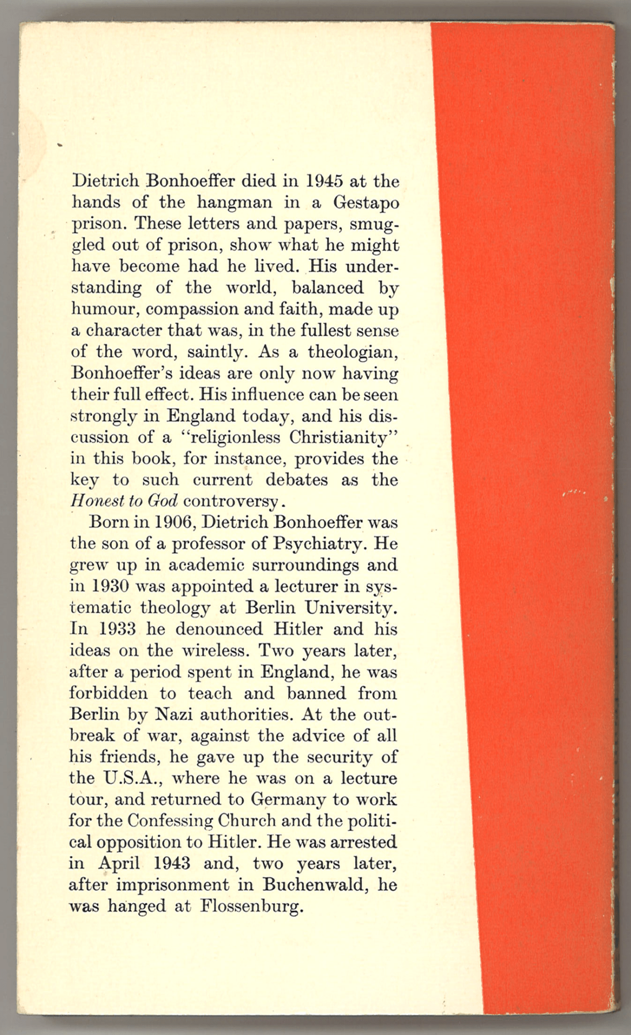 Letters and Papers From Prison - The Bookstore