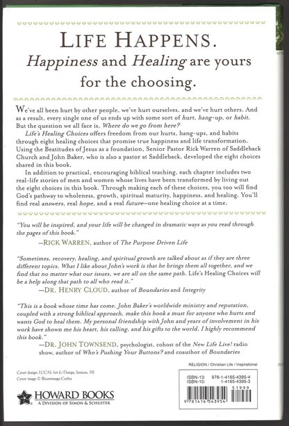 Life's Healing Choices: Freedom from Your Hurts, Hang-ups and Habits
