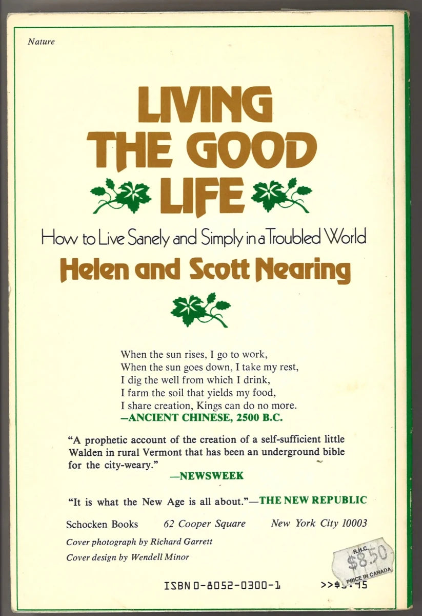 Living the Good Life: How to Live Sanely and Simply in a Troubled World - The Bookstore