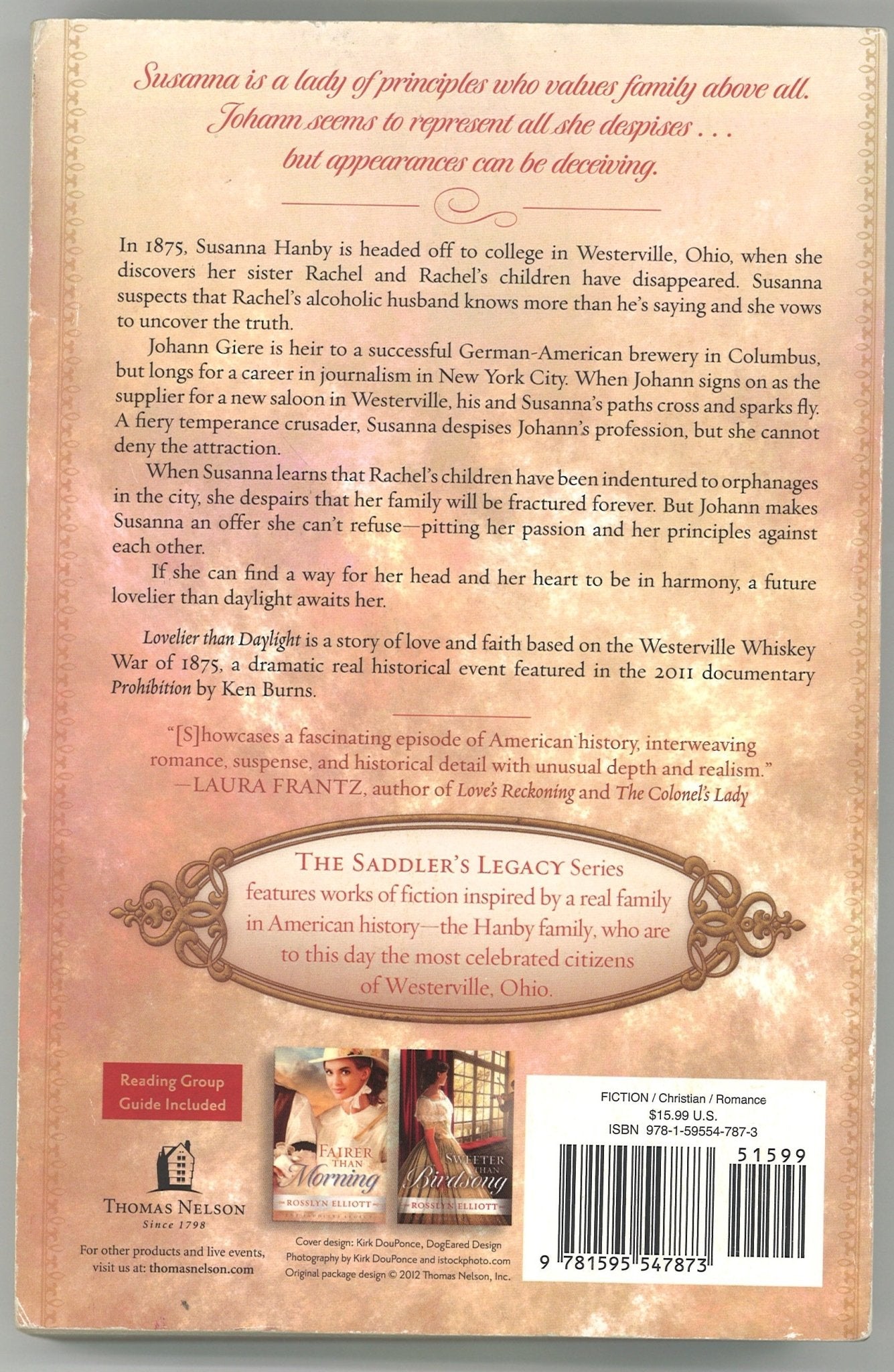 Lovelier than Daylight (Saddler's Legacy, 3) - The Bookstore