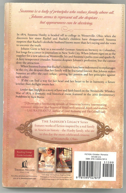 Lovelier than Daylight (Saddler's Legacy, 3) - The Bookstore