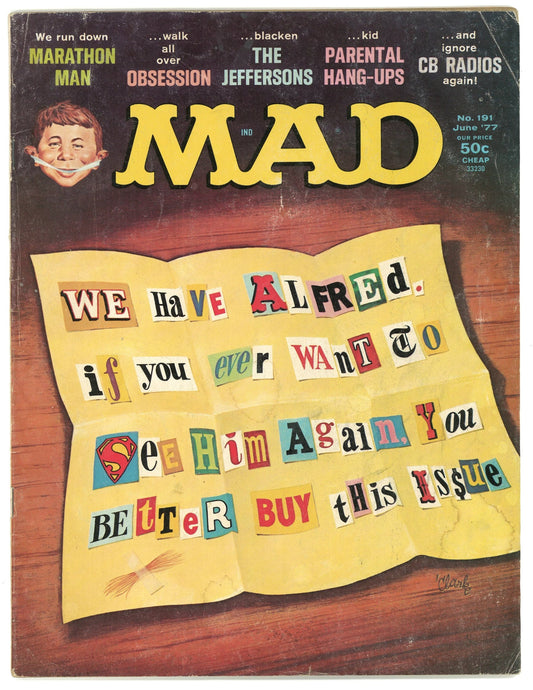 Mad No. 191 June 1977 Albert B. Fedstein
