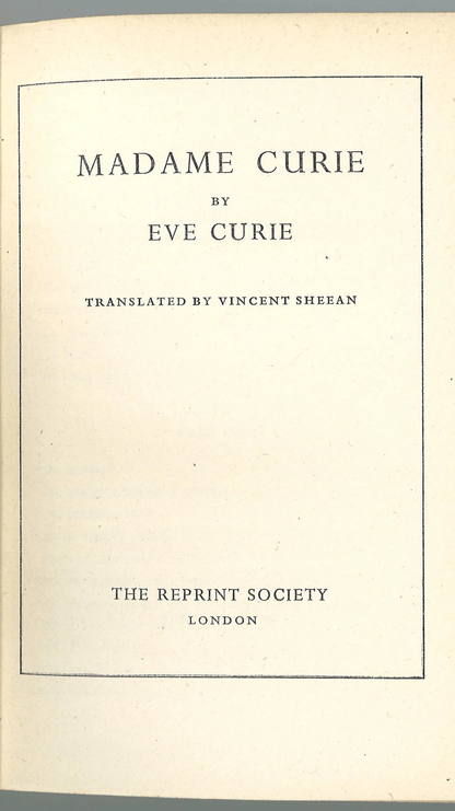 Madame Curie - The Bookstore