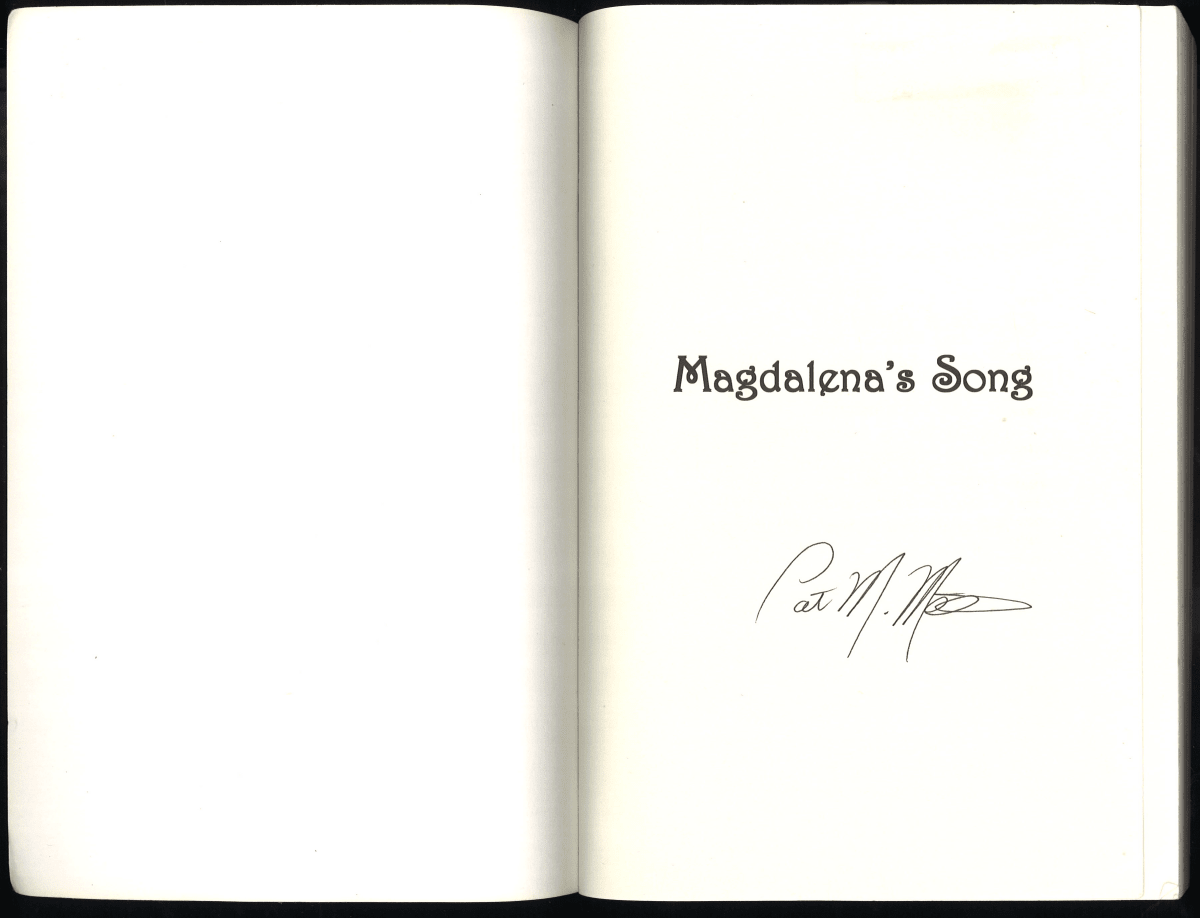 Magdalena’s Song – 2003 First Printing, Signed Paperback - The Bookstore