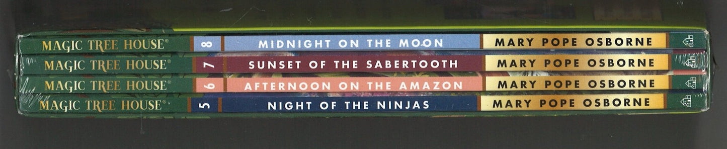 Magic Tree House Boxed Set, Books 5 - 8: Night of the Ninjas, Afternoon on the Amazon, Sunset of the Sabertooth, and Midnight on the Moon - The Bookstore