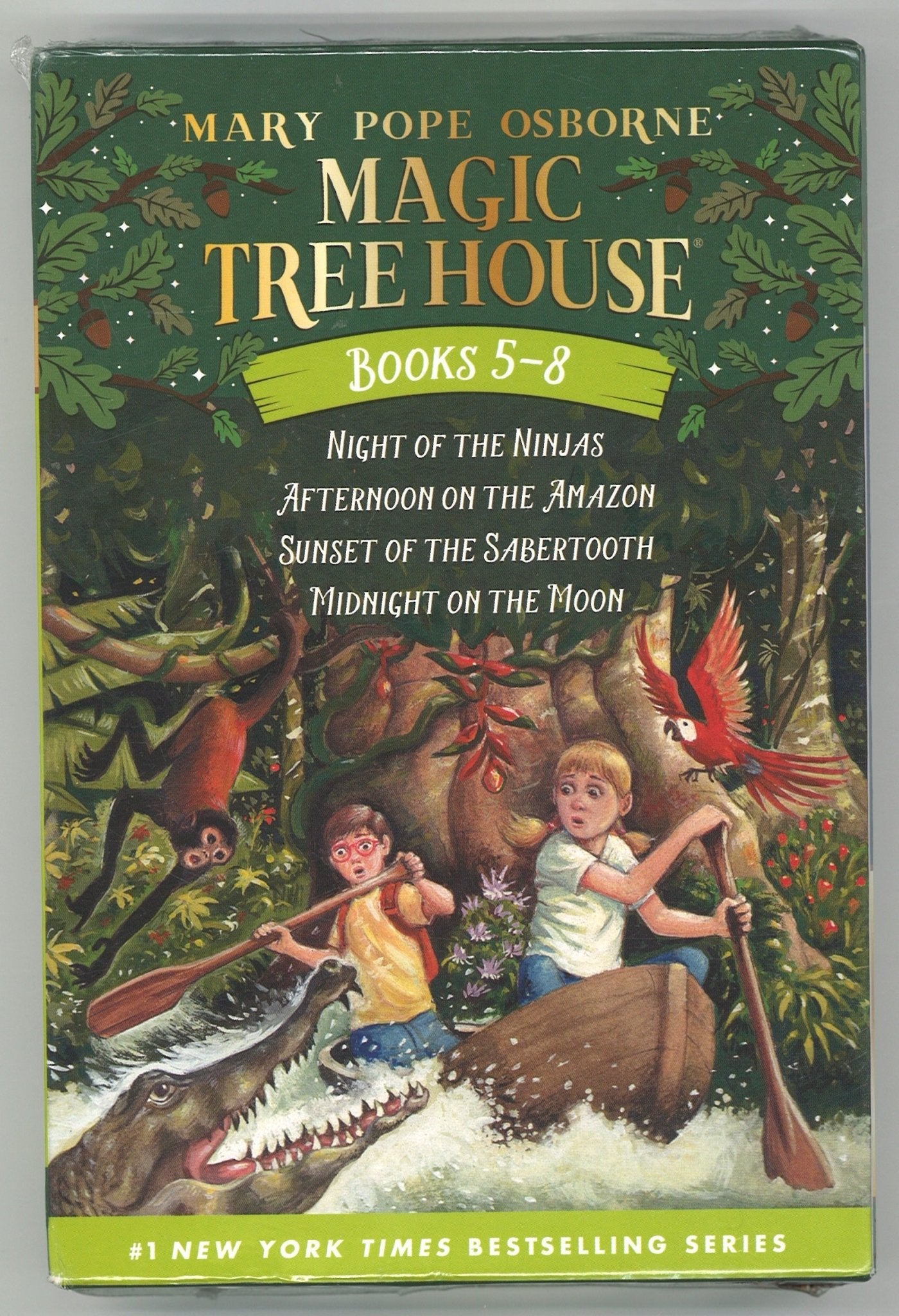 Magic Tree House Boxed Set, Books 5 - 8: Night of the Ninjas, Afternoon on the Amazon, Sunset of the Sabertooth, and Midnight on the Moon - The Bookstore