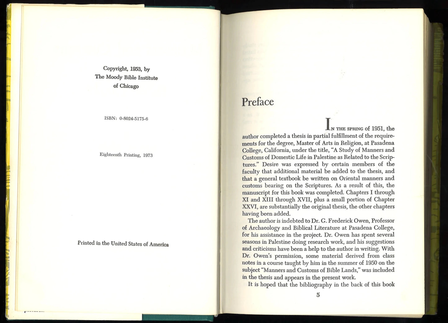 Manners and Customs of Bible Lands - The Bookstore