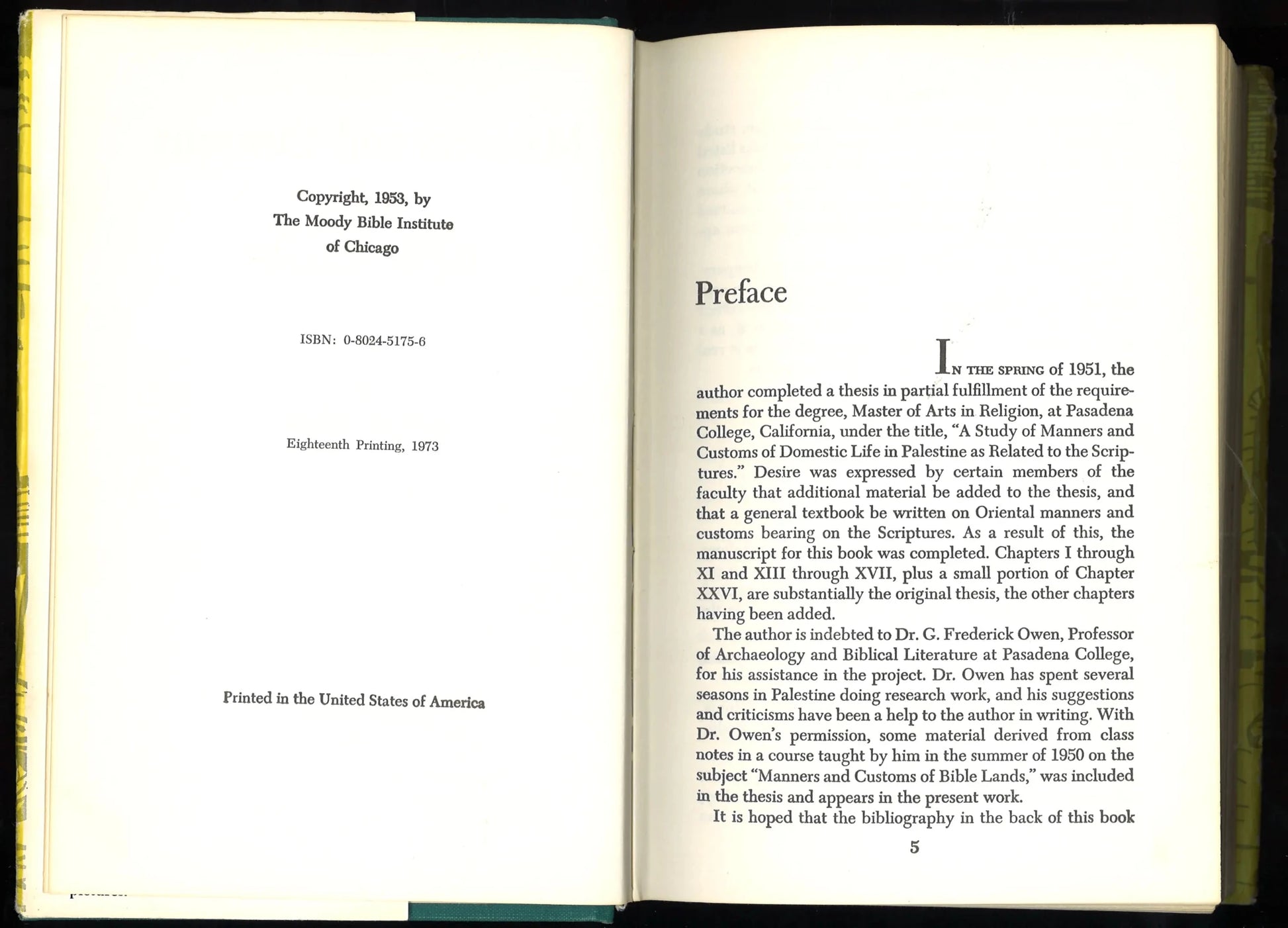 Manners and Customs of Bible Lands - The Bookstore