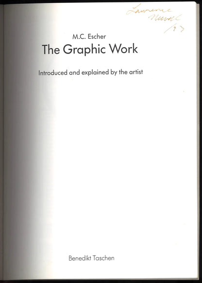 M.C. Escher: The Graphic Work – 1992 Taschen Art Book - The Bookstore