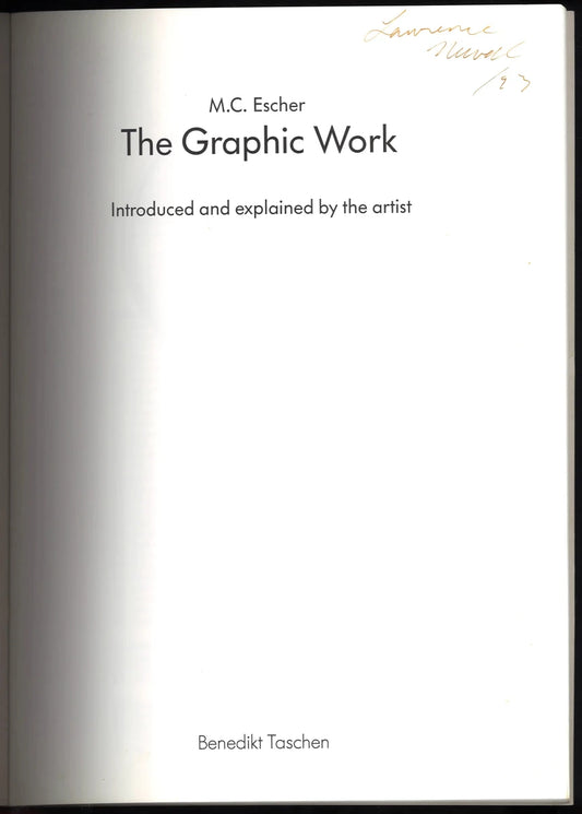 M.C. Escher: The Graphic Work – 1992 Taschen Art Book - The Bookstore