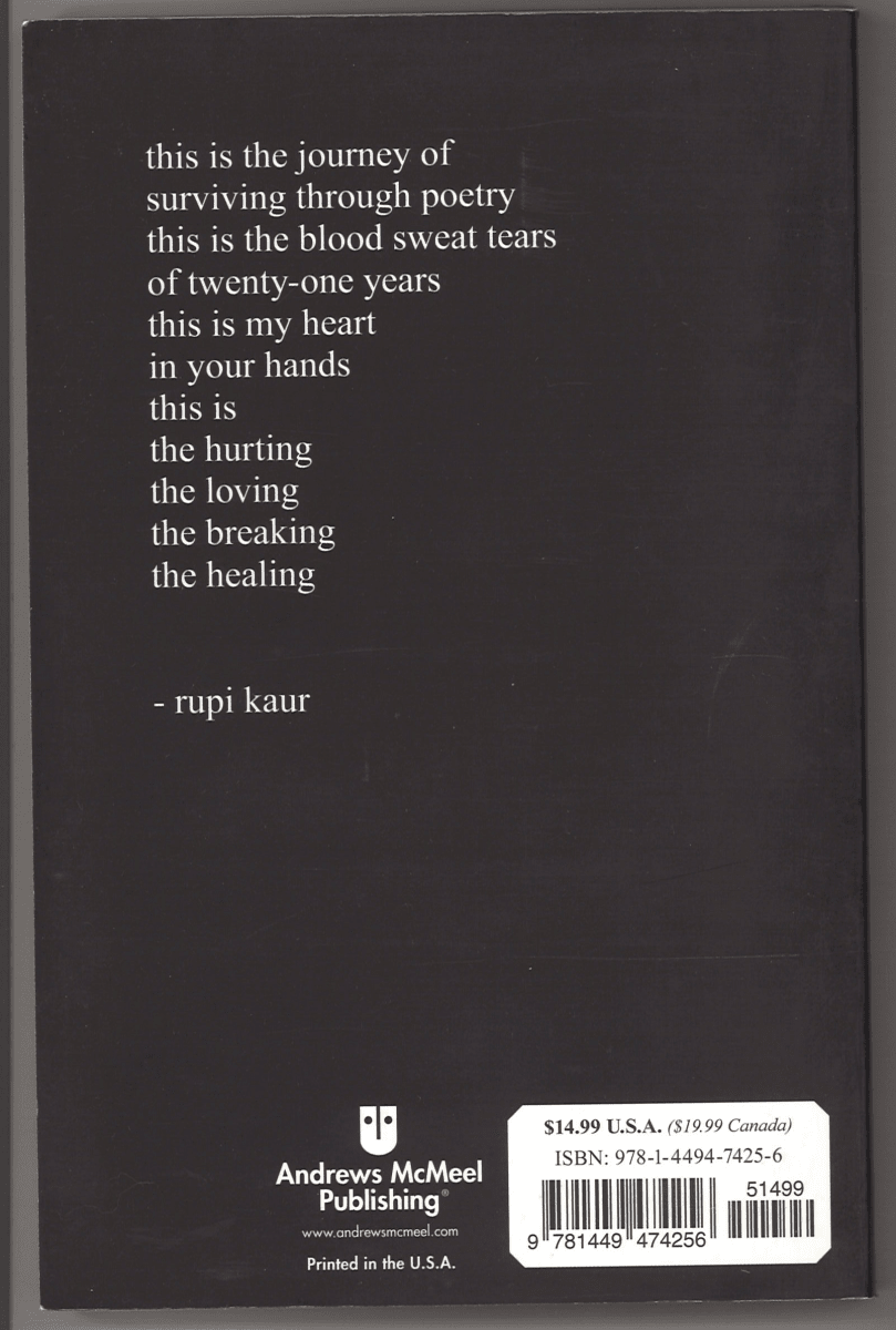 Milk and Honey by Rupi Kaur - The Bookstore