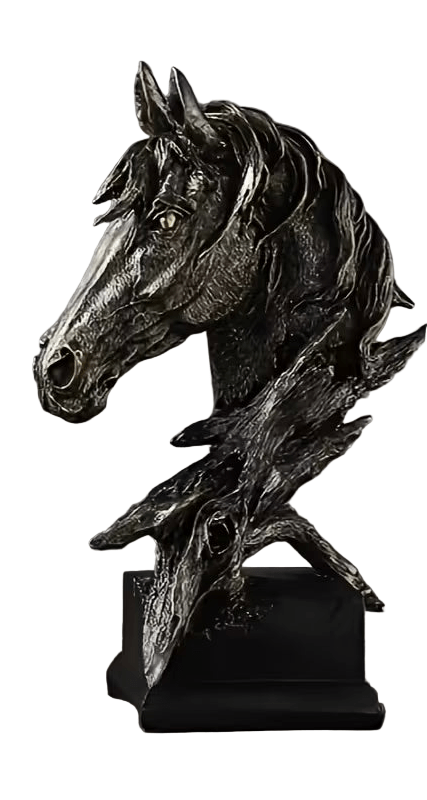 Mini Horse Head Sculpture - The Bookstore