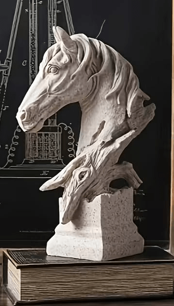 Mini Horse Head Sculpture - The Bookstore