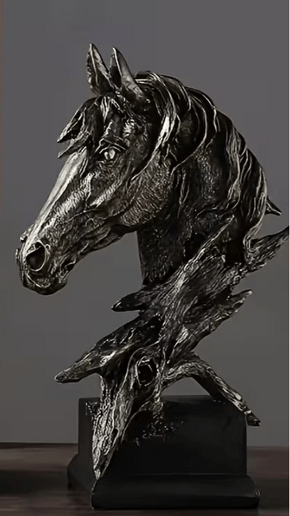 Mini Horse Head Sculpture - The Bookstore