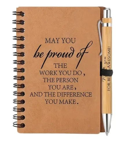 Mini Spiral Inspiration Notebook and Ballpoint Pen set - The Bookstore