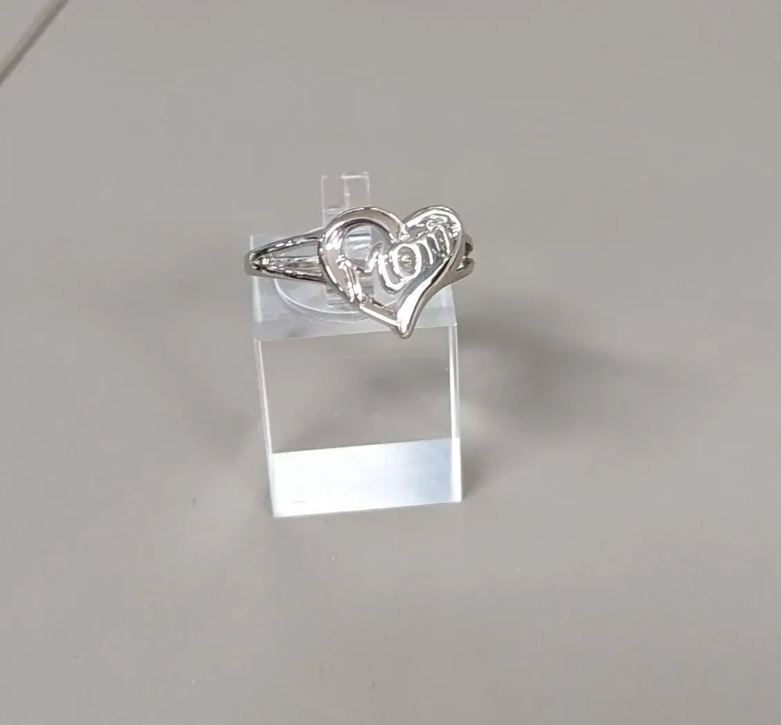 Mom Sterling Silver Ring - The Bookstore