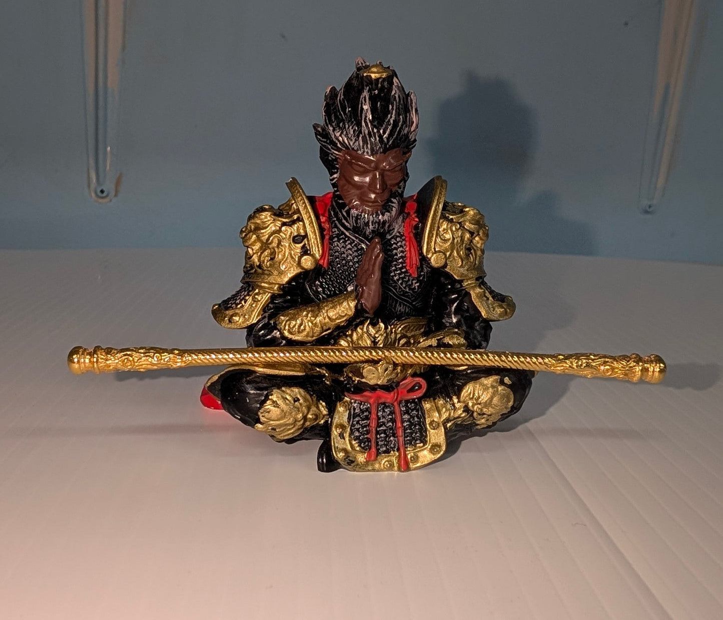 Monkey King Figurine with Golden Staff - The Bookstore