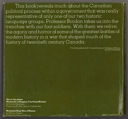 More Than Patriotism Canada At War 1914 - 1918 - The Bookstore