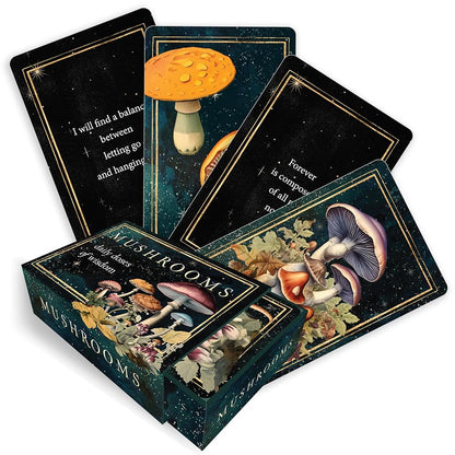 Mushrooms: Daily Doses of Wisdom (36 Gilt - Edged Full - Color Cards) - The Bookstore