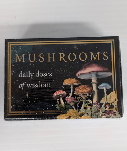 Mushrooms: Daily Doses of Wisdom (36 Gilt - Edged Full - Color Cards) - The Bookstore