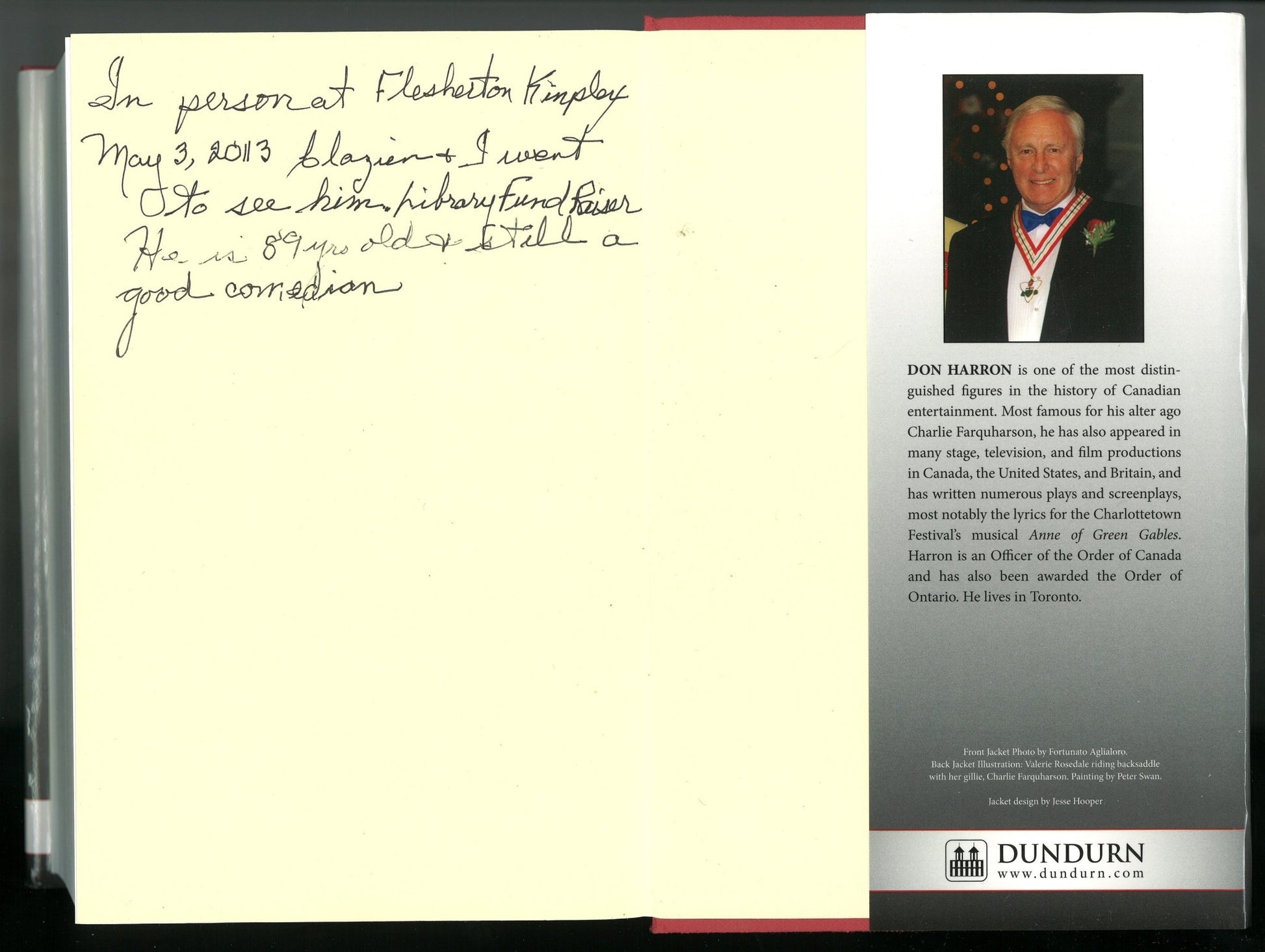 My Double Life: Sexty Yeers of Farquharson Around with Don Harron (Signed) - The Bookstore