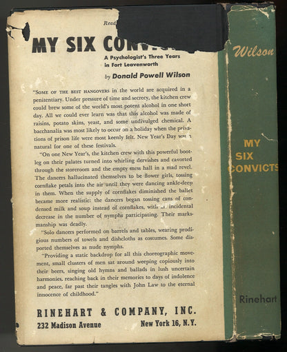 My Six Convicts: A Psychologist's Three Years in Fort Leavenworth - The Bookstore