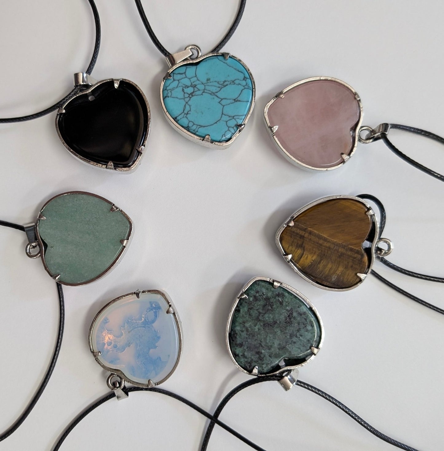 Mystic Dragon Heart Necklace with Natural Stone - The Bookstore
