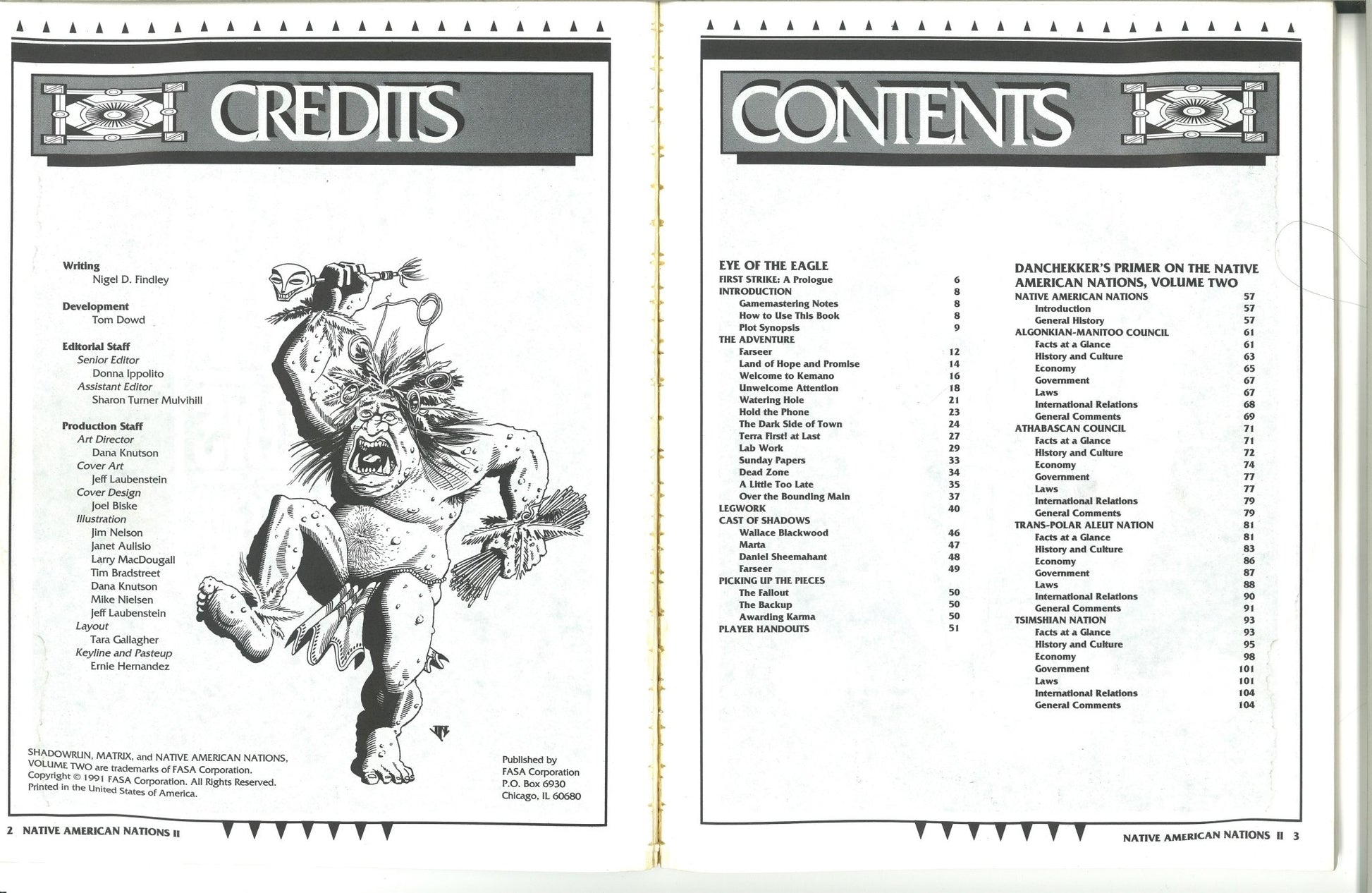 Native American Nations, Vol. 2 (Shadowrun, No. 7207) - The Bookstore