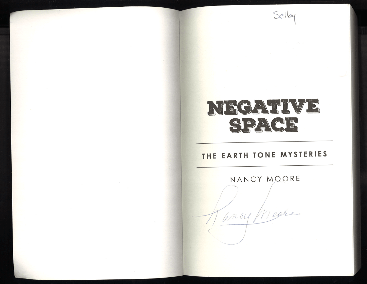Negative Space: The Earth Tone Mysteries (Signed Copy) - The Bookstore