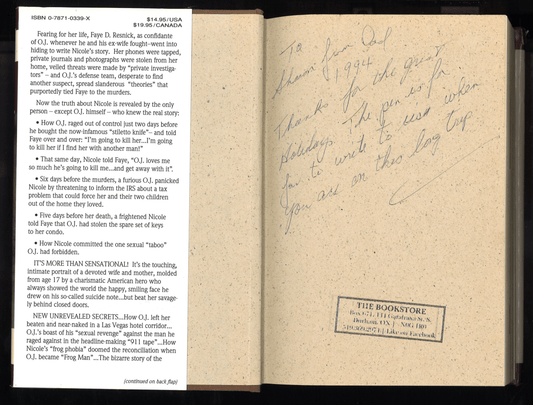 Nicole Brown Simpson: The Private Diary of a Life Interrupted - The Bookstore