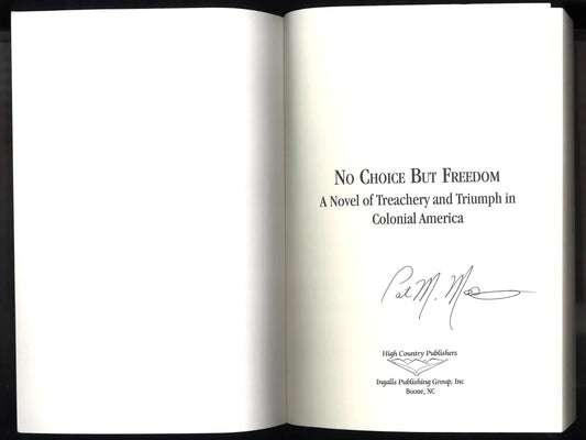 No Choice But Freedom by Pat Mattiani Mestern – Signed First Edition - The Bookstore