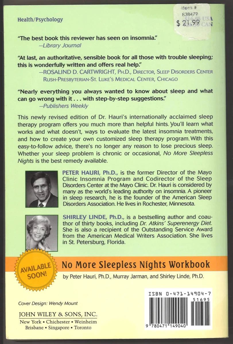 No More Sleepless Nights - The Bookstore