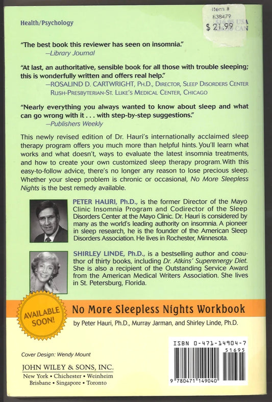 No More Sleepless Nights - The Bookstore