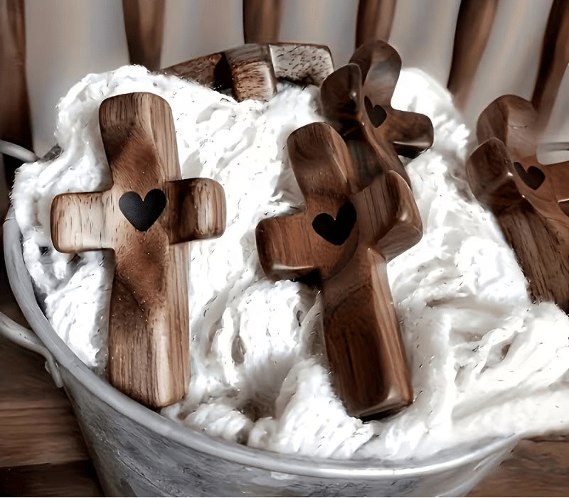 Olive Wood Thumb Cross - The Bookstore
