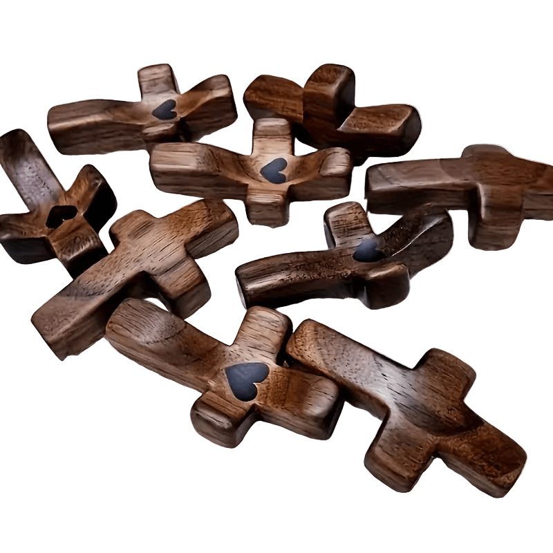 Olive Wood Thumb Cross - The Bookstore