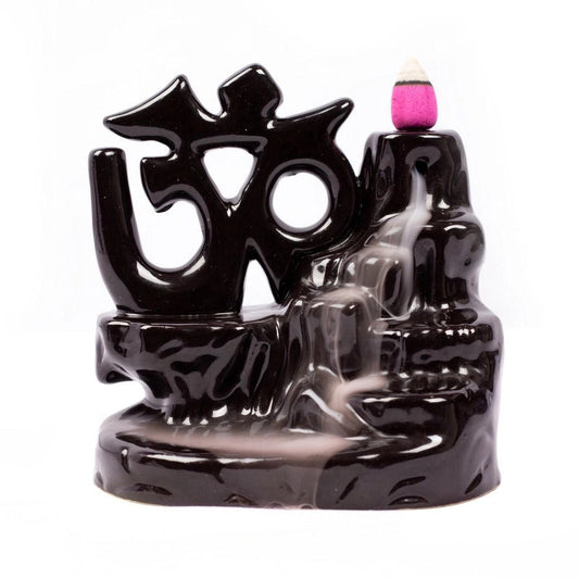 OM Ceramic Backflow Incense Burner - The Bookstore