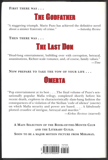 Omerta (Godfather, Book 3) - The Bookstore
