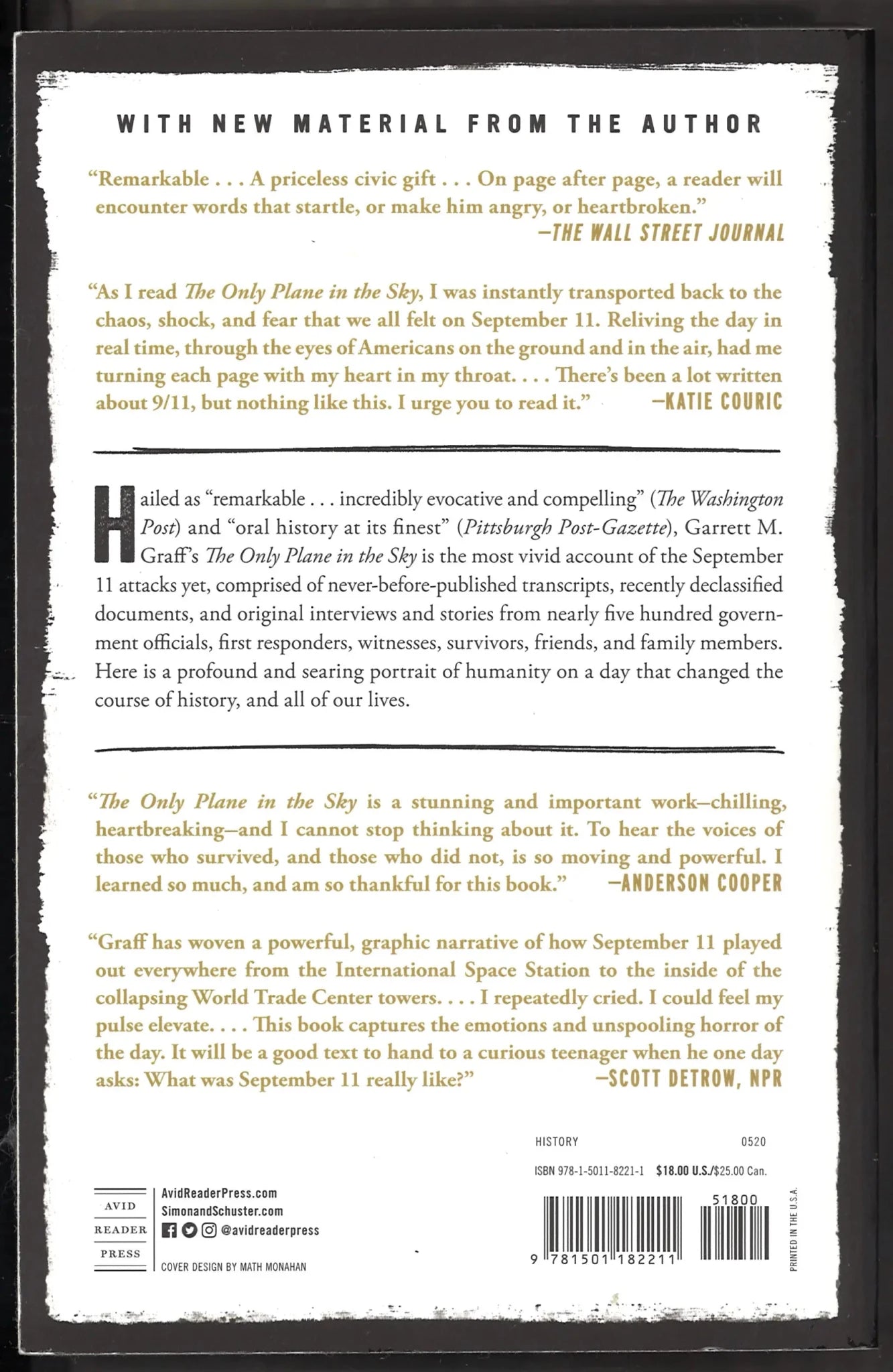 Only Plane in the Sky: An Oral History of 9/11 - The Bookstore